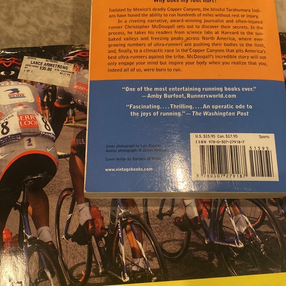 Lance Armstrong, images of a champion photo & coffee table book. Born to run set - Picture 11 of 11